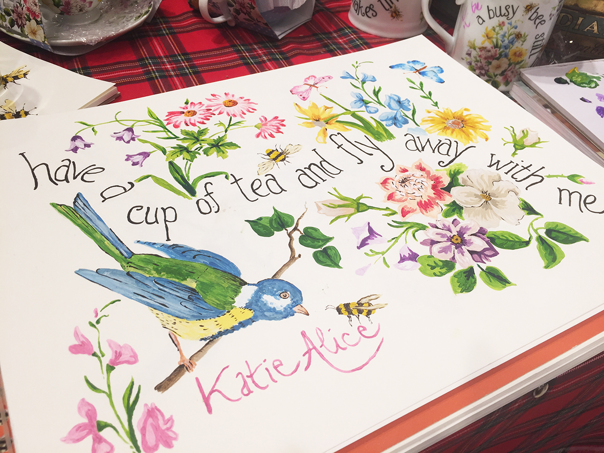 Katie Alice, painting in Japan