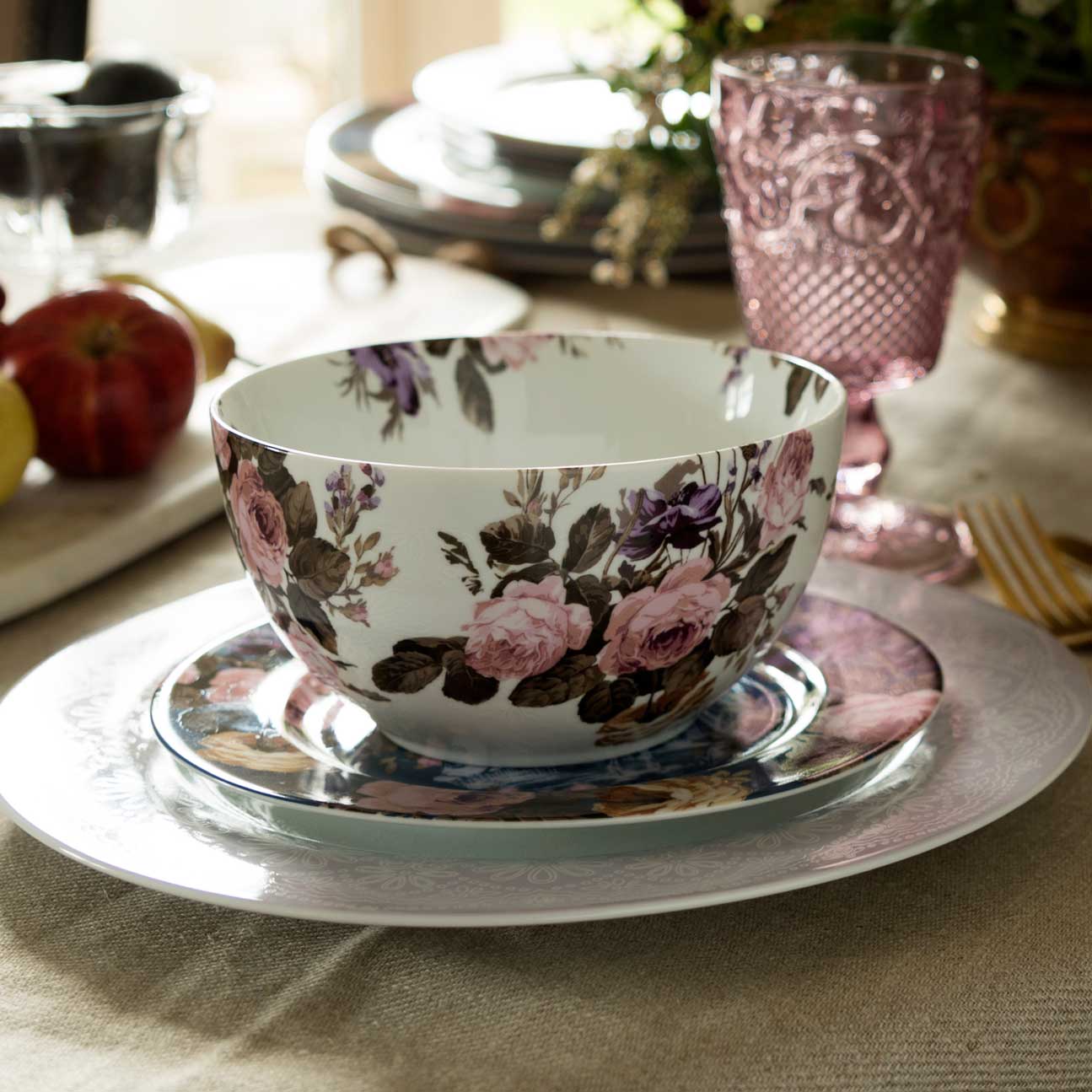 Wild Apricity Floral Bowl