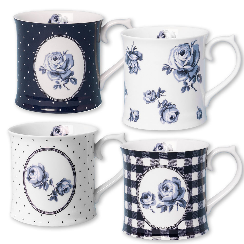VINTAGE-INDIGO-MUG-COLLECTION Vintage Indigo Mug Collection